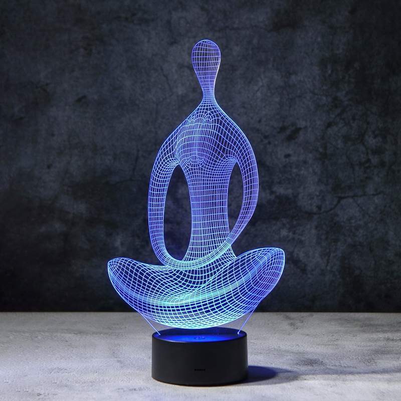 Lampe à illusion 3D pour le yoga