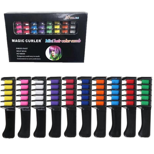 Peigne pour coloration temporaire des cheveux