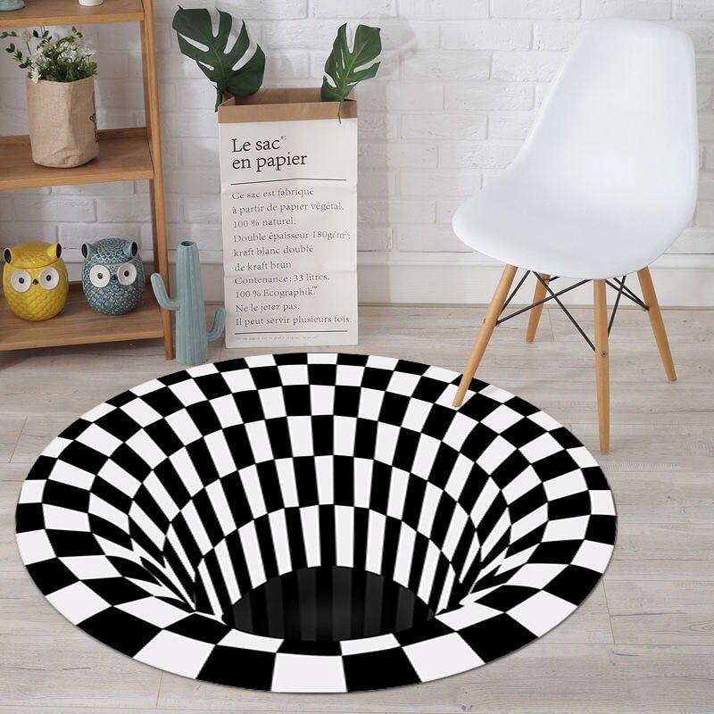 Tapis Virtex illusion - Tapis 3D pour un espace de vie plus ludique !
