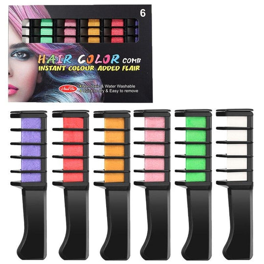 Peigne pour coloration temporaire des cheveux