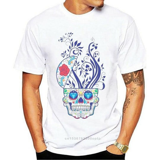 T-shirt graphique Skull Lust Rose