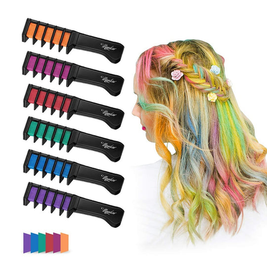 Peigne pour coloration temporaire des cheveux