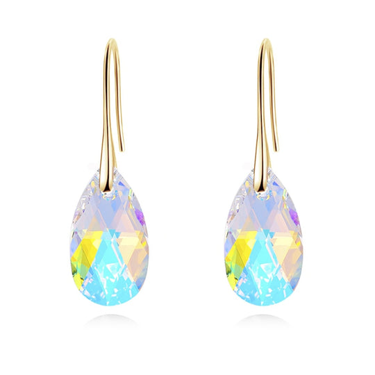 Boucles d'oreilles en cristal en forme de goutte d'eau