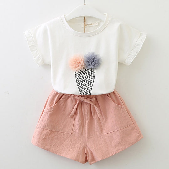Ensemble chemise et short pour enfants