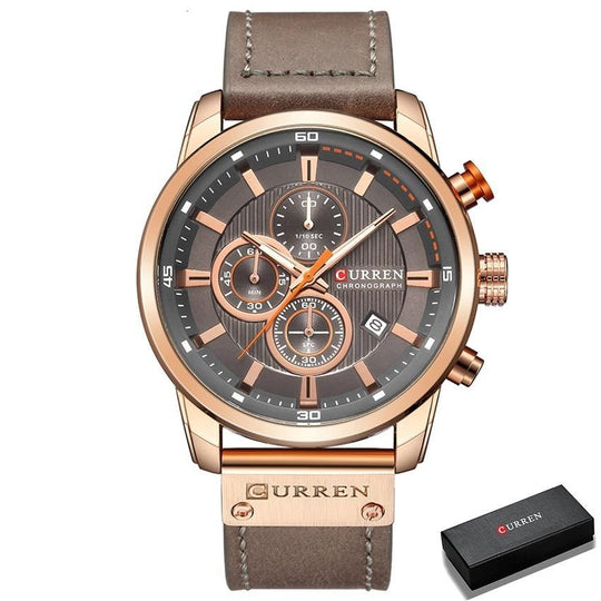 CURREN Chronographe Montre-bracelet pour homme