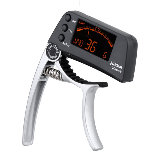 Capo et accordeur pour guitare 2-en-1