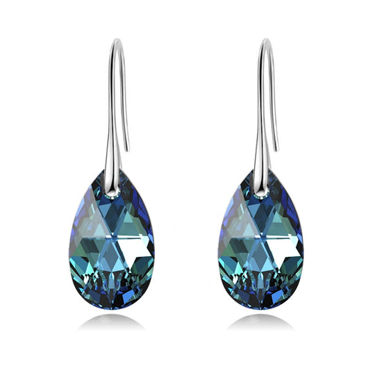 Boucles d'oreilles en cristal en forme de goutte d'eau