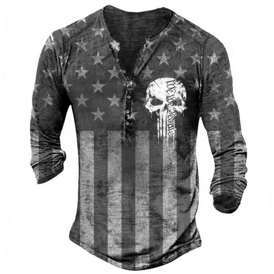 Tees à manches longues Retro Skull