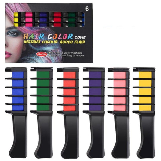 Peigne pour coloration temporaire des cheveux