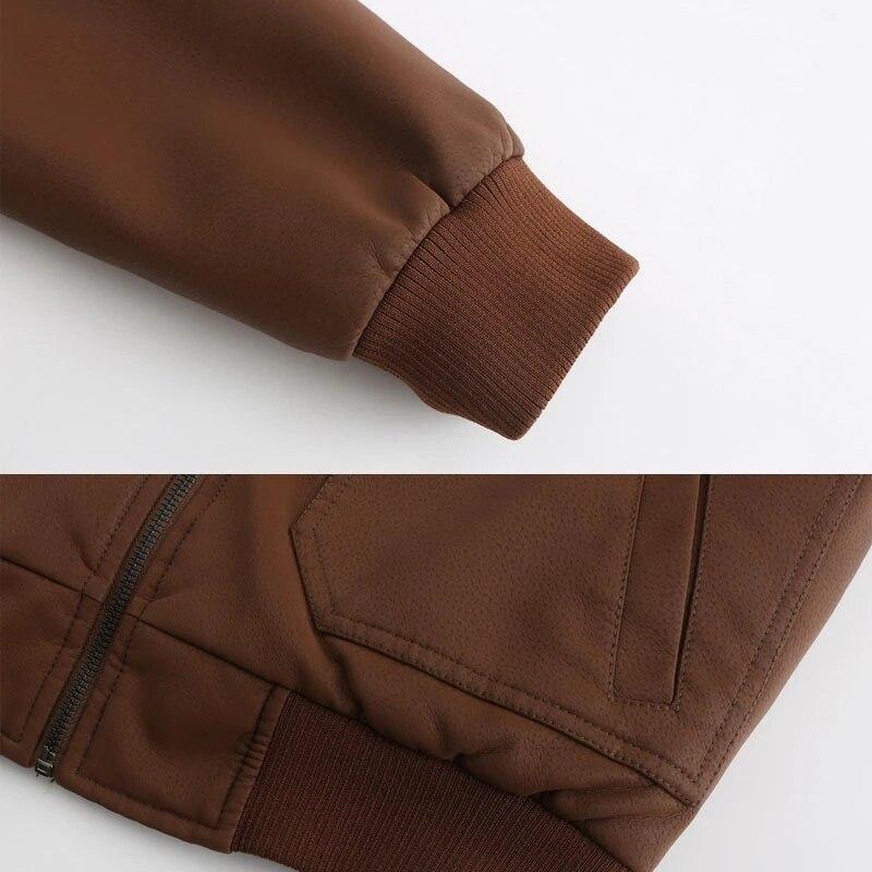 Veste en faux cuir