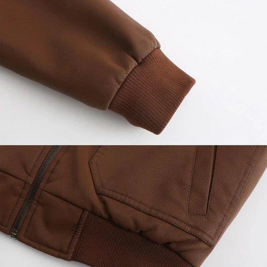 Veste en faux cuir