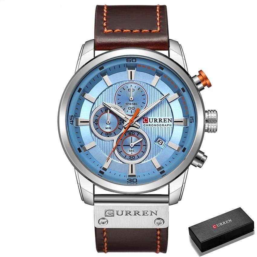 CURREN Chronographe Montre-bracelet pour homme