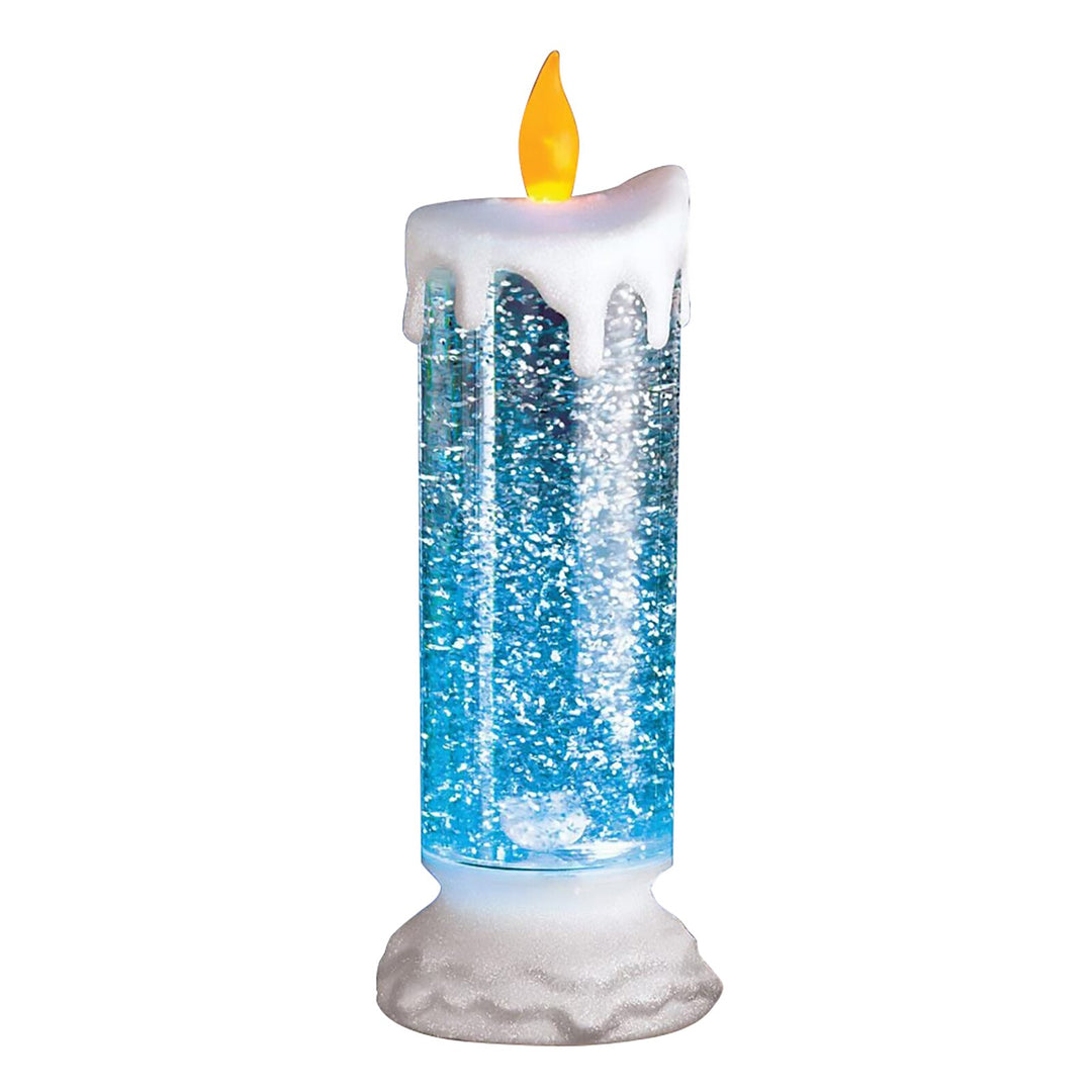 Bougie à eau LED à avec paillettes
