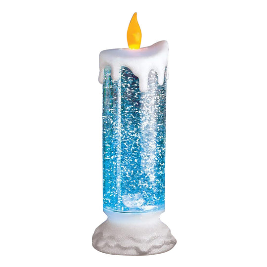 Bougie à eau LED à avec paillettes