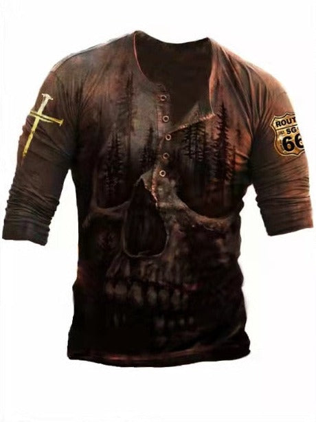Tees à manches longues Retro Skull