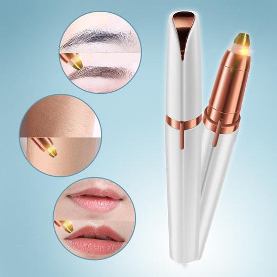 Tondeuse électrique LED pour sourcils