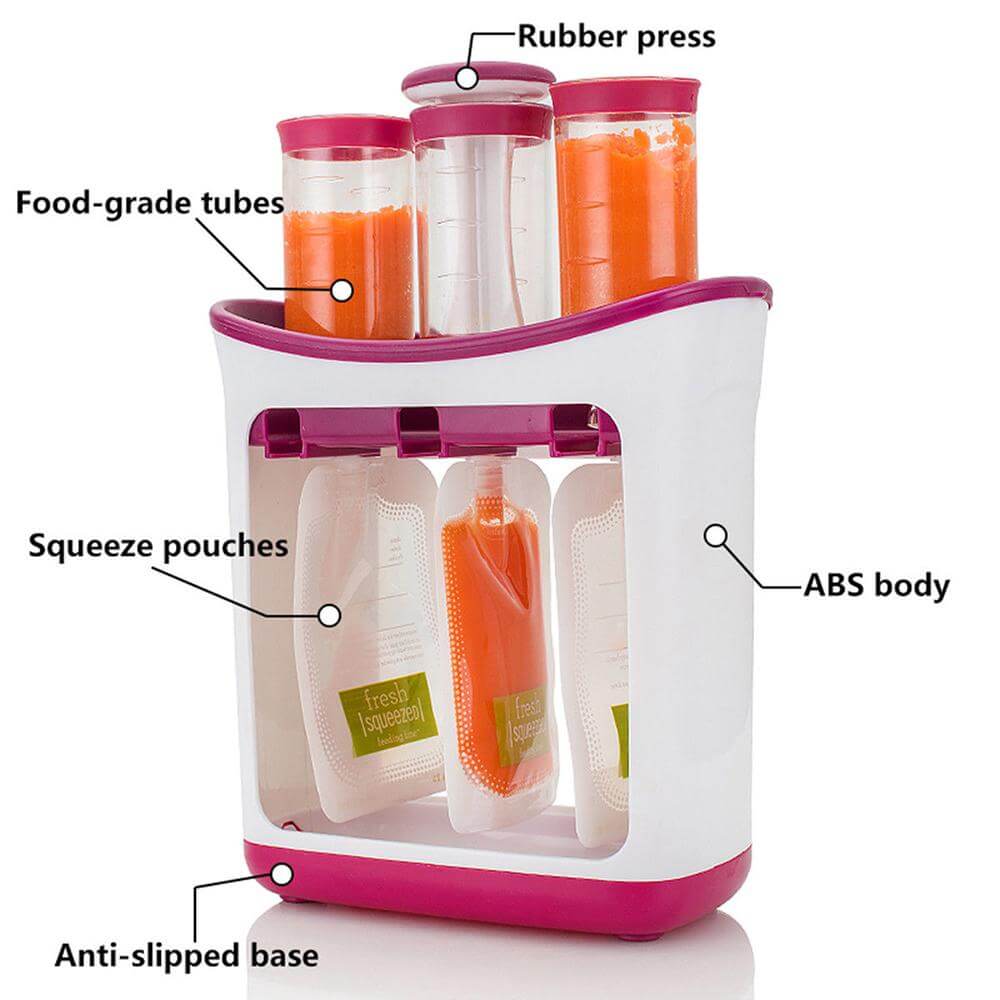 Station de pressage d'aliments pour enfants
