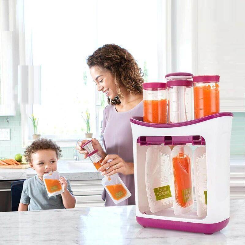 Station de pressage d'aliments pour enfants