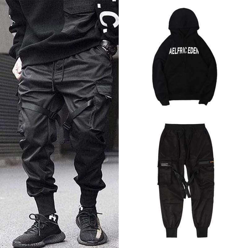 Pantalon cargo multi-poches Hip Hop