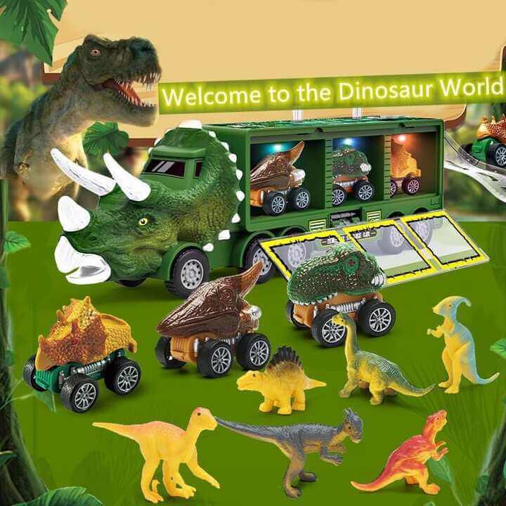 Camion de transport de dinosaures