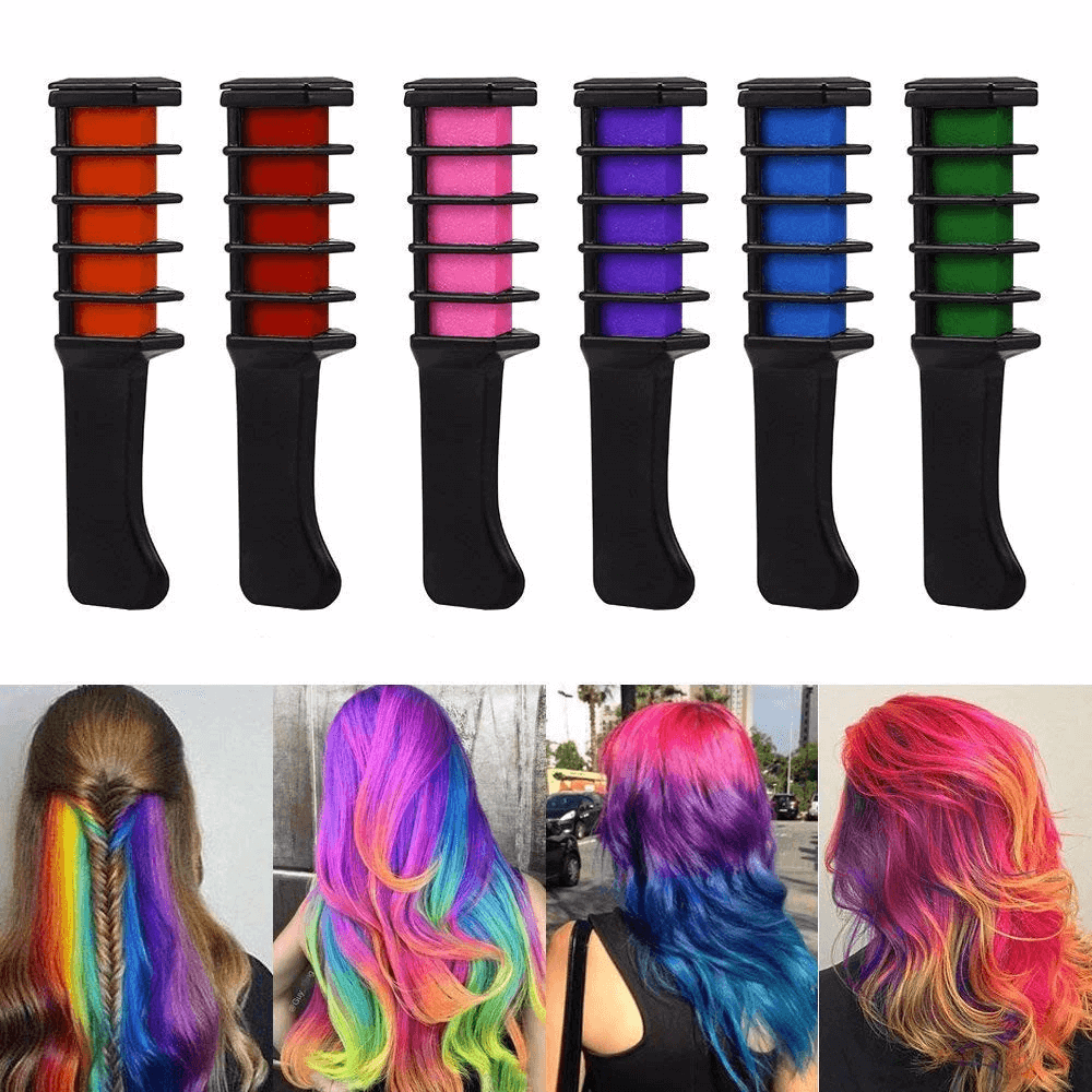 Peigne pour coloration temporaire des cheveux