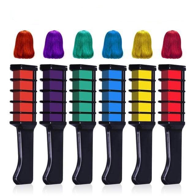 Peigne pour coloration temporaire des cheveux