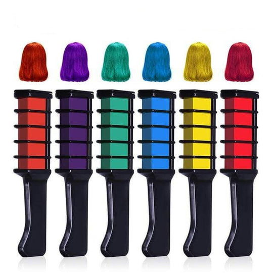 Peigne pour coloration temporaire des cheveux