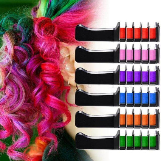 Peigne pour coloration temporaire des cheveux