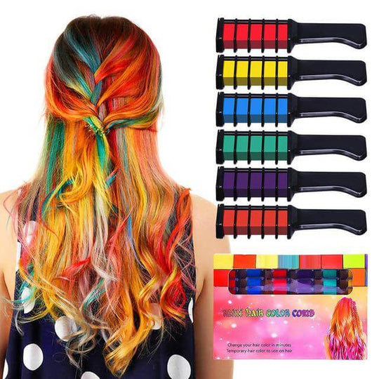 Peigne pour coloration temporaire des cheveux