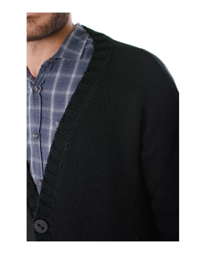 Cardigan à boutons en tricot Heren