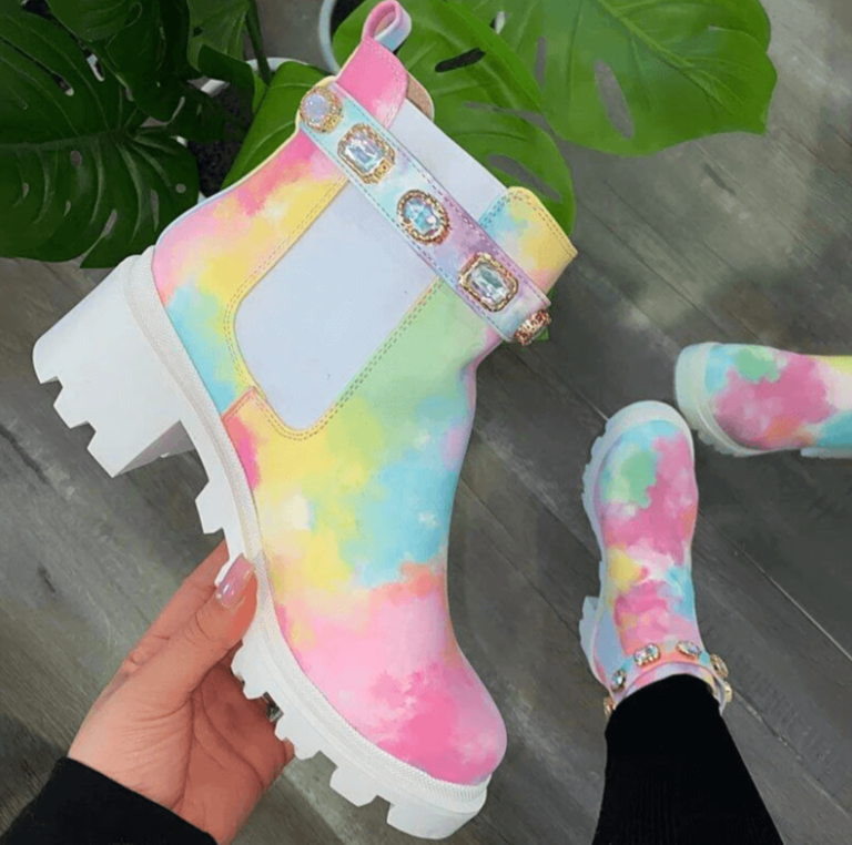 Bottes de cheville Tie Dye