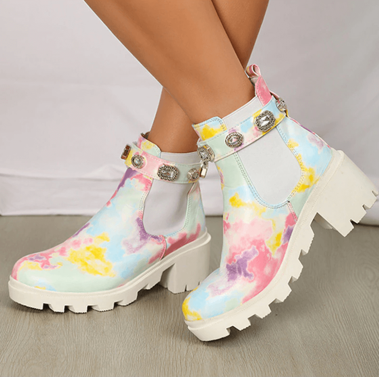 Bottes de cheville Tie Dye