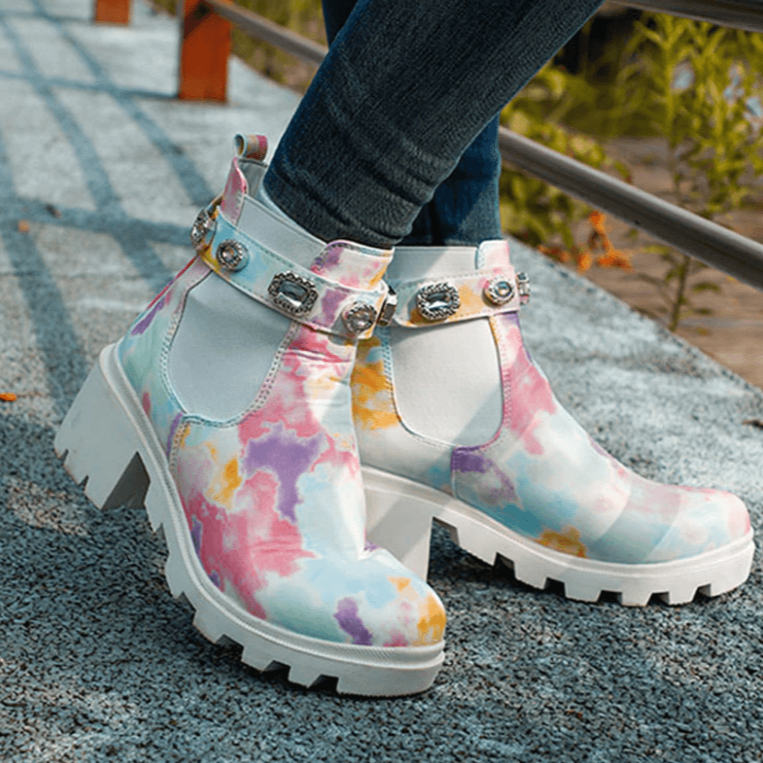 Bottes de cheville Tie Dye