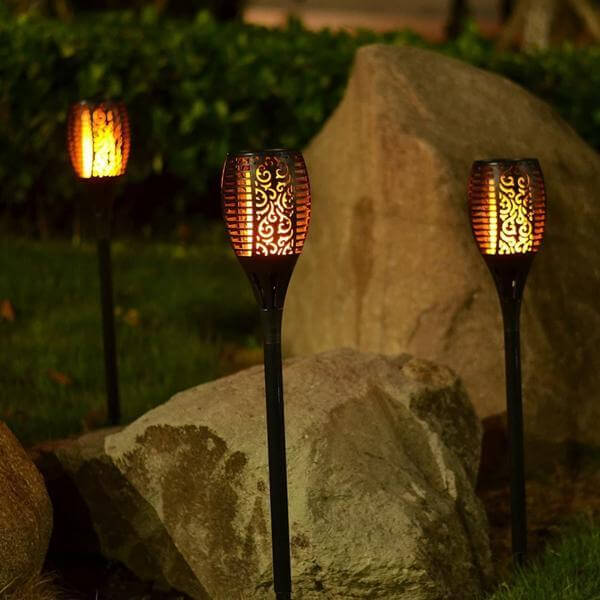 Lampes torches solaires Flickering Flame
