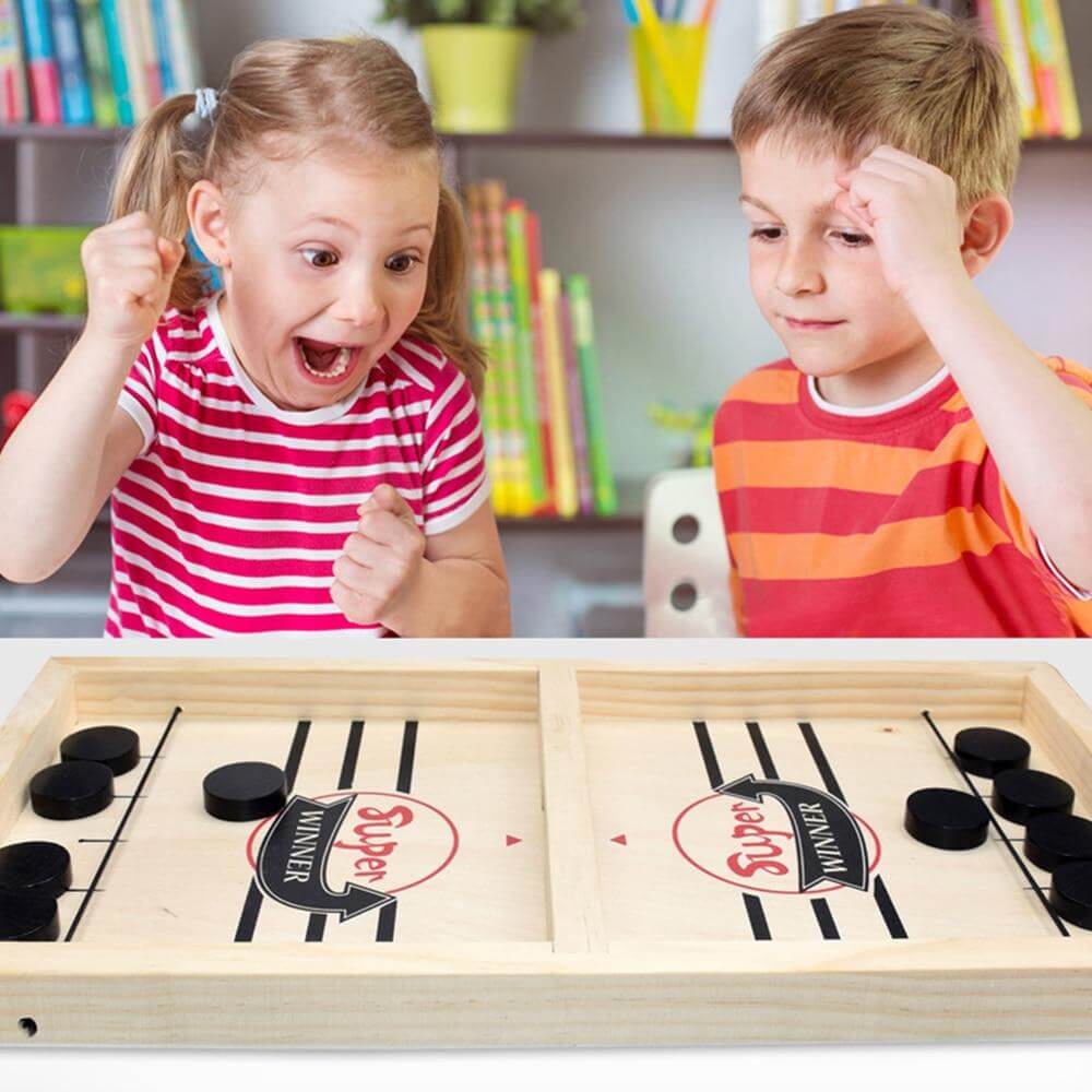Jeu de hockey en bois